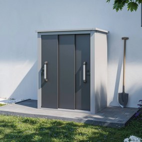 PRIMEYARD 120 x 78 cm Szafa ogrodowa L, białe aluminium - (GFPV01161)