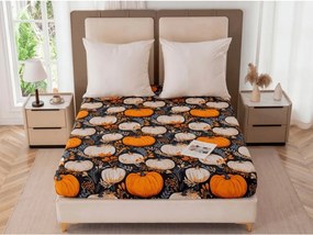 PrzytulneMieszkanie.pl Prześcieradło z mikrofibry MAGIC PUMPKIN kolorowe 180x200 cm