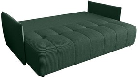 Ciemnozielona sofa rozkładana z funkcją spania F4-N23