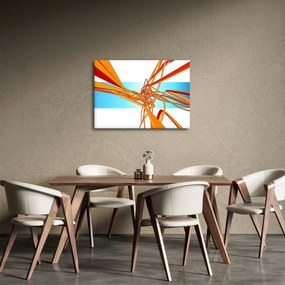 Obraz - Splecione linie, abstrakcja (70x50 cm)