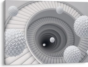 Obraz abstrakcji 3D (70x50 cm)