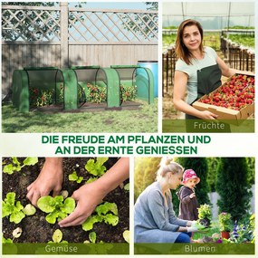 Outsunny Szklarnia foliowa z drzwiami