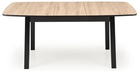 Stół rozkładany BARRIL 130(170)x80 dąb artisan/czarny HALMAR