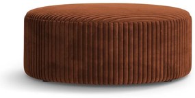 Ceglasty sztruksowy puf Dia – Micadoni