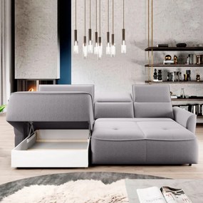 Narożnik MURILLO S Mini z elektryczną regulacją siedziska Lewostronny w tkaninie VOGUE 14 WERSAL