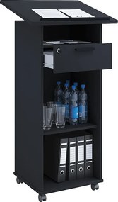 Drewno stojące biurko głośnikowe rolki biurkowe Melta