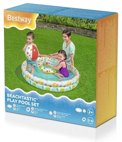 Bestway Zestaw nadmuchiwany - basen 122 cm, kołodo pływania 46 cm, piłka 27 cm