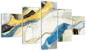 Obraz - Kolorowy marmur (125x70 cm)