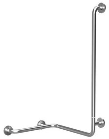 Poręcz prysznicowa 66x118 cm ze stali nierdzewnej, srebrna