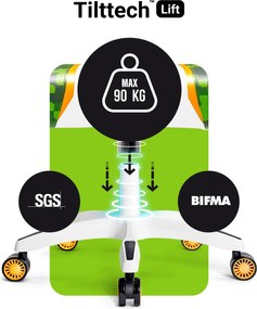 Fotel gamingowy młodzieżowy Diablo X-One 2.0 Small Size, Craft Edition