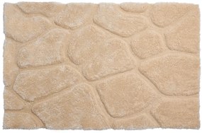 Dywan shaggy z długim włosiem z wypukłymi wzorami  - 160 x 230 cm - Ciemny beżowy - PIETRA