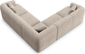 Jasnobrązowy sztruksowy narożnik Campi – Cosmopolitan Design