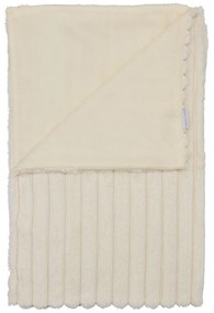 Kremowy koc z mikropluszu 130x170 cm Cosy Ribbed – Catherine Lansfield
