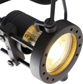 Industrialny reflektor czarny 3-światłowy - Suplux
