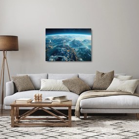 Obraz na szkle - Widok z kosmosu (70x50 cm)