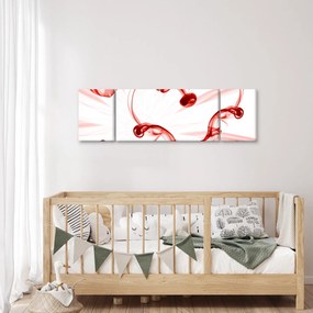 Obraz serce z dymu (170x50 cm)