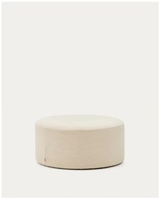 Kremowy puf z materiału bouclé Kaeli – Kave Home
