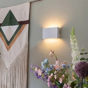 Inteligentna lampa ścienna biała 24 cm w tym 2 WiFi G9 - Otan