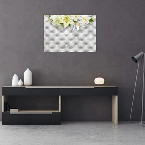 Obraz na szkle kwiatów lilii (70x50 cm)