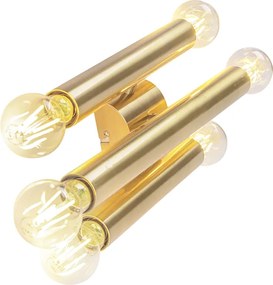 Vintage Lampa ścienna złota 6-światłowa - Tubi