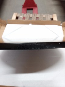 PROMOCJA Czarny stół jadalniany BERGEN 120x80 cm II. gatunek