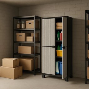 Szara szafa wielofunkcyjna na taras Z1-B49