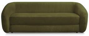 Zielona rozkładana sofa z tkaniny szenilowej 228 cm Neyo – Bobochic Paris