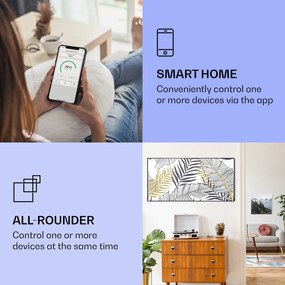 Klarstein Wonderwall Art Smart 700W 60x120cm Obraz na podczerwień Liść