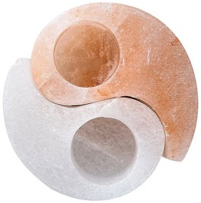 Rabalux 76035 świecznik solny Soluna, pomarańczowo-biały