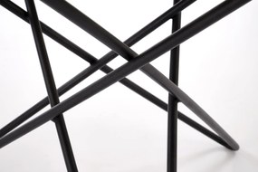 Okrągła ława spiek biały marmur/czarny 60/55 LEILA 2