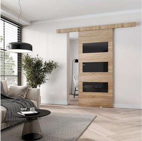 MINIO go for it, Drzwi przesuwne wewnętrzne CLEAN E 106 cm  w kolorze dąb sonoma