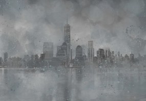 Fototapeta - Ciemne miasto (196x136 cm)