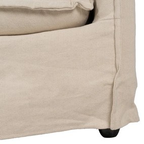 Kremowa lniana sofa 160 cm – Ixia