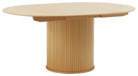 Okrągły rozkładany stół w dekorze dębu ø 120 cm Nola – Unique Furniture