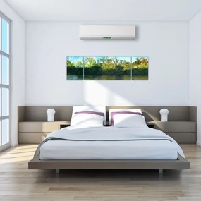 Obraz - jezioro (170x50 cm)