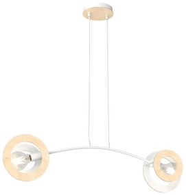 Biała nowoczesna lampa wisząca - 9X D157 E6-B58