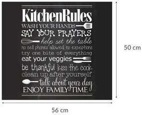 Szklana płyta ochronna KITCHEN RULES na kuchenkę – duża, ZELLER