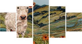 Obraz - Imitacja dzianego motywu (125x70 cm)