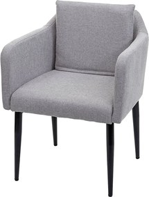 Krzesło do jadalni MCW-H93,  tkanina/tekstylia jasnoszary