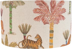 Wielokolorowy abażur z tkaniny we wzór zwierzęcy 35/35/20