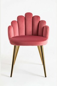 Rcznie zote aksamitne krzeso