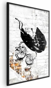 Plakat Pędzący wózek 29,7x42 cm z ramą czarną bez marginesu ARTGEIST B
