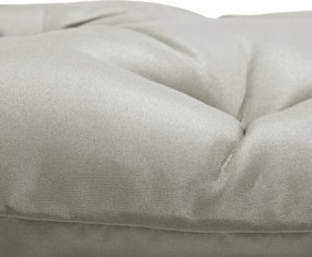 Outsunny Zestaw 2 poduszek na siedzisko, 98 x 50 cm poduszki na krzesła z taśmami, pokrowiec materiałowy, 8cm grubości jasnoszary | Aosom PL