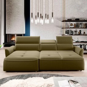 Narożnik MURILLO S Mini z elektryczną regulacją siedziska Lewostronny w tkaninie VOGUE 10 WERSAL