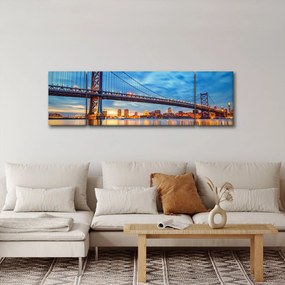 Obraz - Most Benjamina Franklina, Filadelfia (170x50 cm)