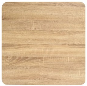 Kwadratowy nowoczesny stolik barowy dąb sonoma + czarny - Equss