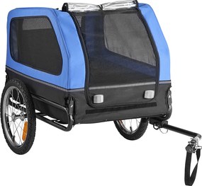 Przyczepa rowerowa SucceBuy dla Psa, Obciążenie 40 kg, Nosiciel dla Zwierząt Domowych z Rowerów, Rama Składana Łatwa z Kołem do Szybkiego Zwalniania, Reflektor