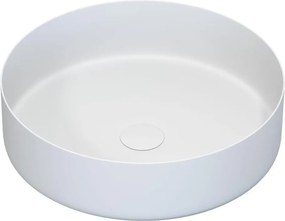 Umywalka nablatowa LJORDAL Ø 40 cm stal/biała