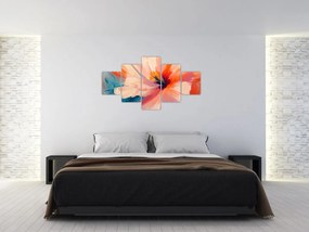 Obraz - Malowany kwiat (125x70 cm)