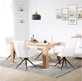 Krzesło jadalniane 61x92,5x57,5 cm białe